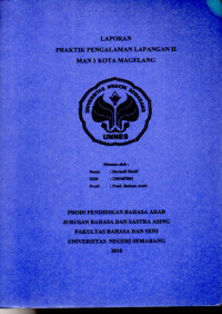 Image of Laporan Praktik Pengalaman Lapangan 2 di MAN 1 Kota Magelang