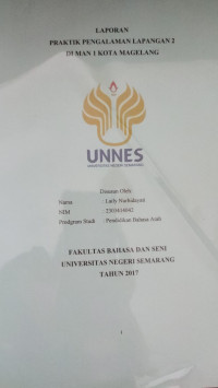 Image of Laporan Praktik Pengalaman Lapangan 2 di MAN 1 Kota Magelang